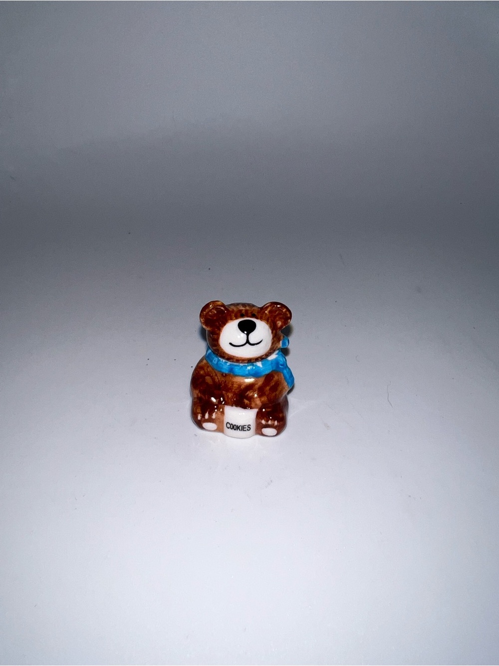 Dollhouse teddy bear cookie jar